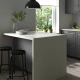 IKEA SÄLJAN (ИКЕА СÄЛЙАН) - Столешница на заказ, белый/светло-серый, имитация камня/ламинат, 30-45x3,8 см — фото 4
