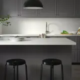 IKEA SÄLJAN (ИКЕА СÄЛЙАН) - Столешница на заказ, белый/светло-серый, имитация камня/ламинат, 30-45x3,8 см — фото 5