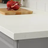 IKEA SÄLJAN (ИКЕА СÄЛЙАН) - Столешница на заказ, белый/светло-серый, имитация камня/ламинат, 30-45x3,8 см — фото 6