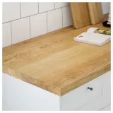 IKEA MÖLLEKULLA (ИКЕА МÖЛЛЕКУЛЛА) - Столешница изготовлена по индивидуальному заказу, дуб/шпон, 30-45x3,8 см — фото 8