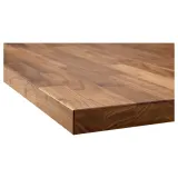 IKEA KARLBY (ИКЕА КАРЛБЙ) - Столешница изготовлена по индивидуальному заказу, орех/шпон, 30-45x3,8 см — фото 2