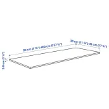 IKEA KARLBY (ИКЕА КАРЛБЙ) - Столешница изготовлена по индивидуальному заказу, дуб/шпон, 30-45x3,8 см — фото 6