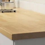IKEA KARLBY (ИКЕА КАРЛБЙ) - Столешница изготовлена по индивидуальному заказу, береза/шпон, 30-45x3,8 см. — фото 4
