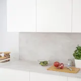 IKEA EKBACKEN (ИКЕА ЕКБАСКЕН) - Столешница изготовлена по индивидуальному заказу, светло-серый имитирующий бетон/ламинат, 30-45x2,8 см — фото 5