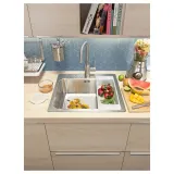 IKEA EKBACKEN (ИКЕА ЕКБАСКЕН) - Столешница изготовлена по индивидуальному заказу, имитация ясеня/ламината, 45,1-63,5x2,8 см — фото 6