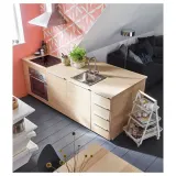 IKEA EKBACKEN (ИКЕА ЕКБАСКЕН) - Столешница изготовлена по индивидуальному заказу, имитация ясеня/ламината, 45,1-63,5x2,8 см — фото 7