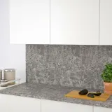 IKEA EKBACKEN (ИКЕА ЕКБАСКЕН) - Столешница на заказ, темно-серый имитирующий мрамор/ламинат, 45,1-63,5x2,8 см — фото 5