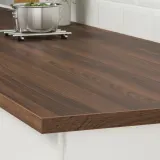 IKEA EKBACKEN (ИКЕА ЕКБАСКЕН) - Столешница изготовлена по индивидуальному заказу, коричневый орех/ламинат, 30-45x2,8 см — фото 4