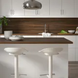 IKEA EKBACKEN (ИКЕА ЕКБАСКЕН) - Столешница изготовлена по индивидуальному заказу, коричневый орех/ламинат, 30-45x2,8 см — фото 5