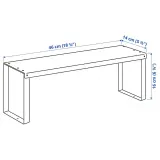 IKEA VARIERA (ИКЕА ВАРИЕРА) — Вставная полка, белая, 46x14x16 см — фото 5