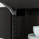 IKEA UTRUSTA (ИКЕА УТРУСТА) — Петля с амортом для горизонтальных дверей, черная — фото 2