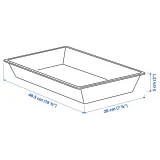IKEA UPPDATERA (ИКЕА УППДАТЕРА) — Вставка для ящика, белая, 20x50 см — фото 4