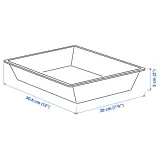 IKEA UPPDATERA (ИКЕА УППДАТЕРА) — Вставка для ящика, белая, 20x31 см — фото 2