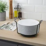 IKEA UPPDATERA (ИКЕА УППДАТЕРА) — Держатель для тарелок, антрацит, 15-23 см — фото 2