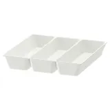 IKEA UPPDATERA (ИКЕА УППДАТЕРА) — Лоток/контейнер для столовых приборов, белый, 32x31 см — фото 1