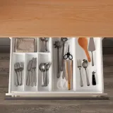 IKEA UPPDATERA (ИКЕА УППДАТЕРА) — Лоток для столовых приборов/контейнер, белый, 32x50 см — фото 4