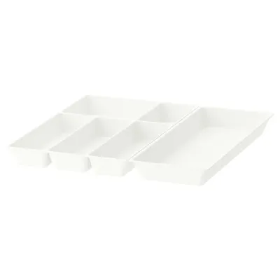 IKEA UPPDATERA (ИКЕА УППДАТЕРА) — Лоток для столовых приборов/утвари, белый, 52x50 см