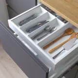 IKEA UPPDATERA (ИКЕА УППДАТЕРА) — Лоток для столовых приборов/утвари, белый, 52x50 см — фото 2