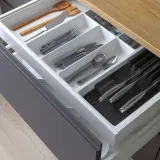 IKEA UPPDATERA (ИКЕА УППДАТЕРА) — Лоток для столовых приборов+держатель для ножей, белый/антрацит, 72x50 см — фото 2
