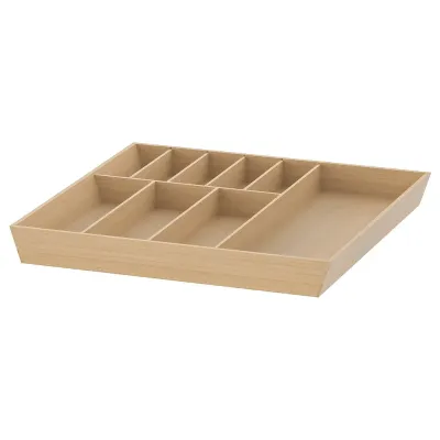 IKEA UPPDATERA (ИКЕА УППДАТЕРА) — Лоток для столовых приборов, светлый бамбук, 52x50 см