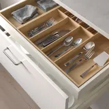 IKEA UPPDATERA (ИКЕА УППДАТЕРА) — Лоток для столовых приборов, светлый бамбук, 52x50 см — фото 5