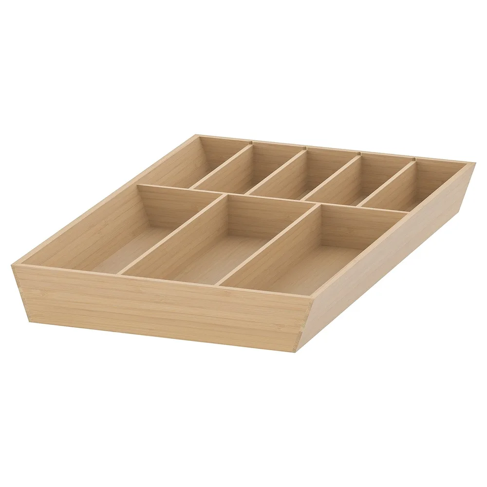 IKEA UPPDATERA (ИКЕА УППДАТЕРА) — Лоток для столовых приборов, светлый бамбук, 32x50 см