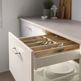 IKEA UPPDATERA (ИКЕА УППДАТЕРА) — Лоток для столовых приборов, светлый бамбук, 32x50 см — фото 2
