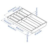 IKEA UPPDATERA (ИКЕА УППДАТЕРА) — Лоток для столовых приборов, светлый бамбук, 32x50 см — фото 4