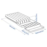 IKEA UPPDATERA (ИКЕА УППДАТЕРА) — Держатель для ножей, антрацит, 20x50 см — фото 4