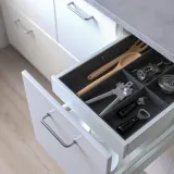 IKEA UPPDATERA (ИКЕА УППДАТЕРА) — Регулируемый органайзер для ящиков, серый, 40 см — фото 4