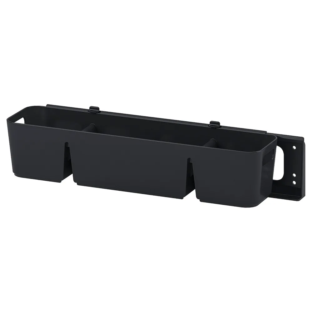 IKEA UPPDATERA (ИКЕА УППДАТЕРА) — Корзина с горкой, антрацит, 50x15x12 см