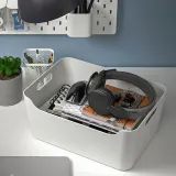 IKEA UPPDATERA (ИКЕА УППДАТЕРА) — Контейнер, белый, 34x24 см — фото 4