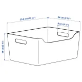 IKEA UPPDATERA (ИКЕА УППДАТЕРА) — Контейнер, белый, 34x24 см — фото 6