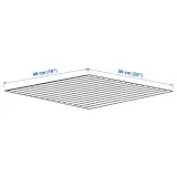 IKEA UPPDATERA (ИКЕА УППДАТЕРА) — Коврик для ящиков, серый, 50x48 см — фото 3