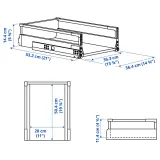 IKEA MAXIMERA (ИКЕА МАКСИМЕРА) — Ящик, средний, белый, 40x60 см — фото 6