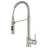 IKEA VIMMERN (ИКЕА ВИММЕРН) - Смеситель для кухни с распылителем, сталь — фото 1