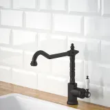 IKEA GLITTRAN (ИКЕА ГЛИТТРАН) - Смеситель для кухни, черный матовый металл — фото 3