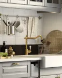 IKEA GLITTRAN (ИКЕА ГЛИТТРАН) - Смеситель для кухни, цвет латунь — фото 3