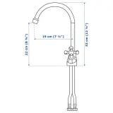 IKEA EDSVIK (ИКЕА ЕДСВИК) - Смеситель, хром — фото 5