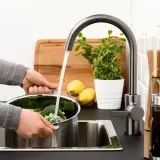 IKEA DELSJÖN (ИКЕА ДЕЛСЙÖН) - Смеситель для кухни, эффект олова — фото 3