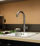 IKEA DELSJÖN (ИКЕА ДЕЛСЙÖН) - Смеситель для кухни, эффект олова — фото 4