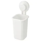 IKEA TISKEN (ИКЕА ТИСКЕН) — Держатель для зубной щетки с присоской, белый — фото 1