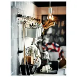 IKEA HULTARP (ИКЕА ХУЛТАРП) — Контейнер, белый/полированная латунь, 14x16 см — фото 2