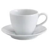 IKEA VÄRDERA (ИКЕА ВЭРДЕРА) — Кофейная чашка с блюдцем, белая, 20 мл — фото 1