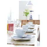 IKEA VÄRDERA (ИКЕА ВЭРДЕРА) — Кофейная чашка с блюдцем, белая, 20 мл — фото 5