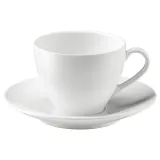 IKEA VÄRDERA (ИКЕА ВЭРДЕРА) — Кофейная чашка с блюдцем, белая, 20 мл — фото 7