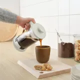 IKEA UPPHETTA (ИКЕА УППХЕТТА) — Кофеварка/чайник, стекло/нержавеющая сталь, кремовый, 1 л — фото 3