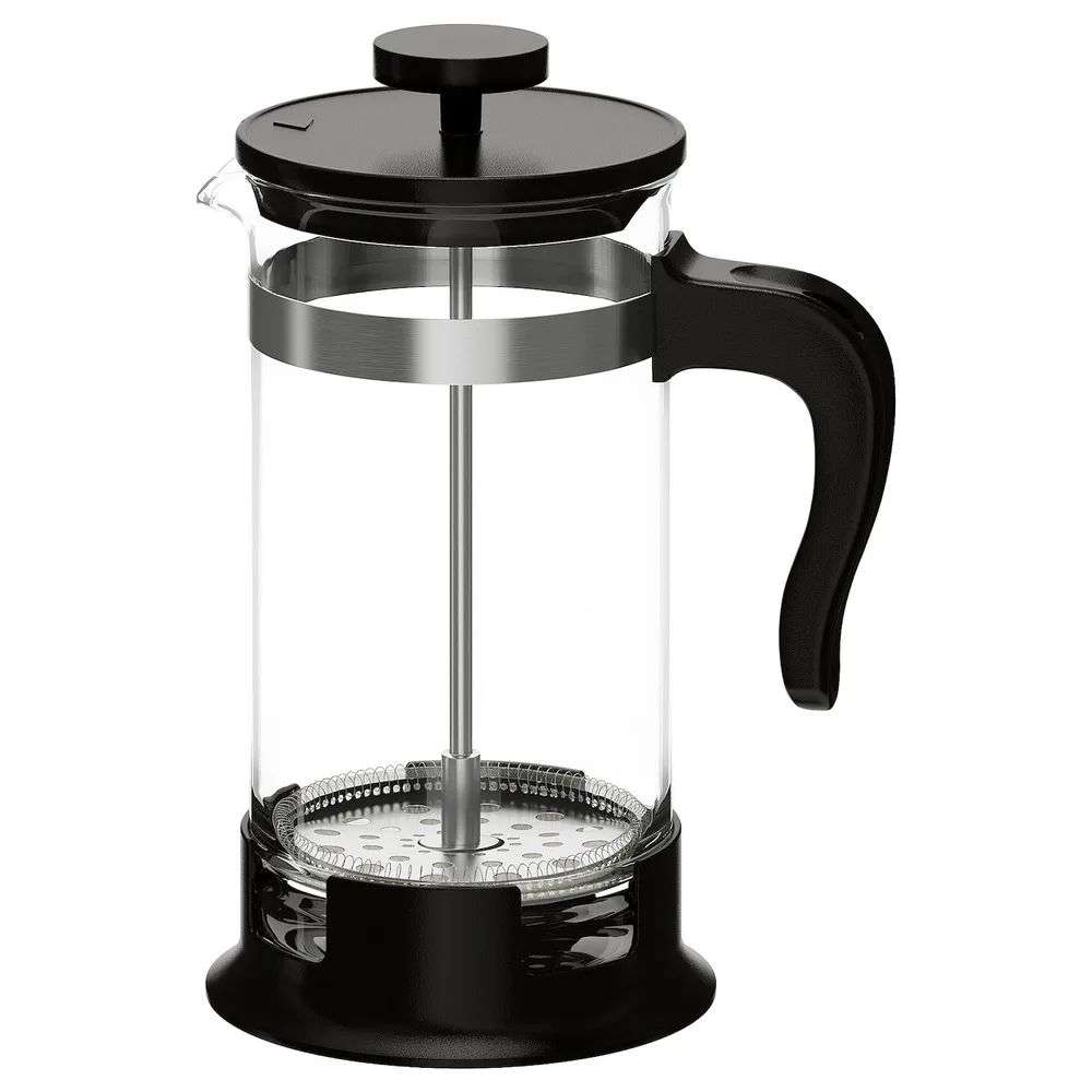 IKEA UPPHETTA (ИКЕА УППХЕТТА) — Кофеварка/чайник, стекло/нержавеющая сталь, 1 л