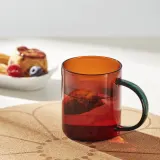 IKEA SKUGGSTUBB (ИКЕА СКУГГСТУББ) — Кружка, разные цвета, коричневый/зеленый, 41 мл — фото 3