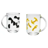 IKEA SKEDSTÖR (ИКЕА СКЕДСТОР) — Кружка, разные цвета, желтый/черный, 30 мл — фото 1